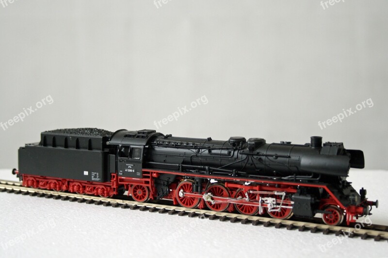 Model Railway Steam Locomotive Railway 1950s Scale H0