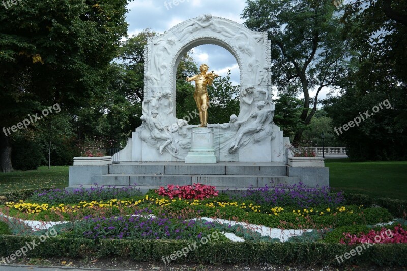 Johann Strauss Monument Park Historically Sculpture