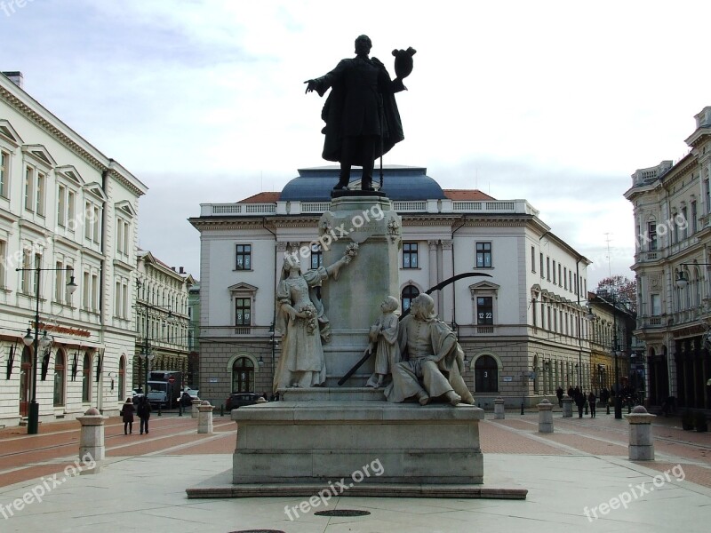 Szeged Hungary Statue Kossuth 1848 Free Photos