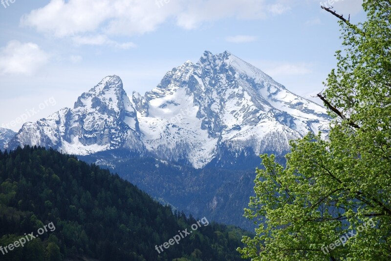 Nature Landscape Mountains Watzmann Berchtesgaden