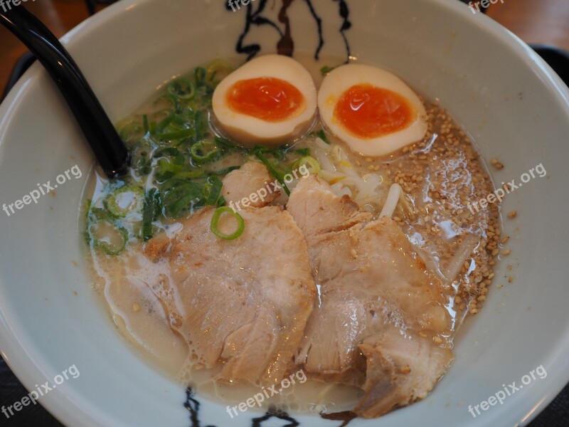 Ramen Egg Boiled Egg Char Shu Pig Bone