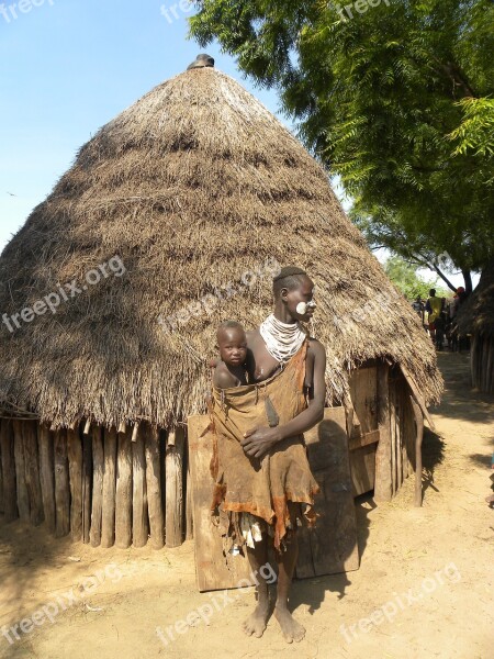 Ethiopia Cottage Tribe Free Photos