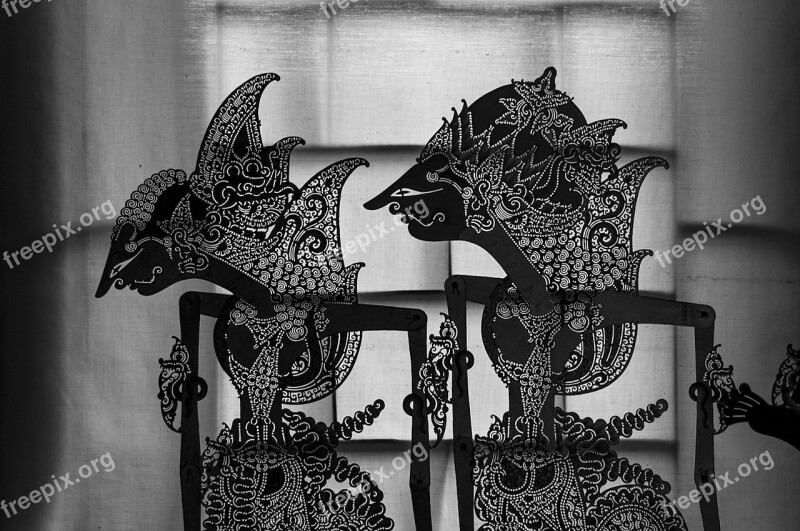 Wayang Puppet Shadow Traditional Java