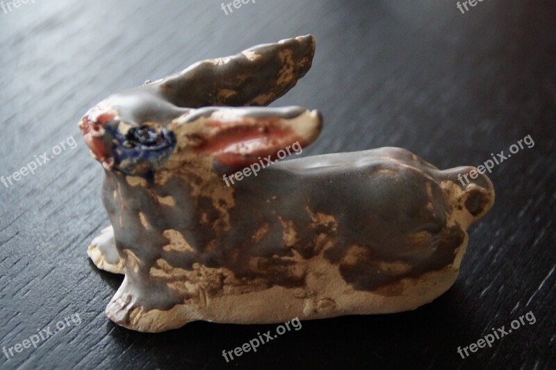 Sound Clay Figure Hare Easter Bunny Easter