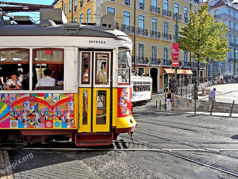 Tram Tourism Portugal City Free Photos