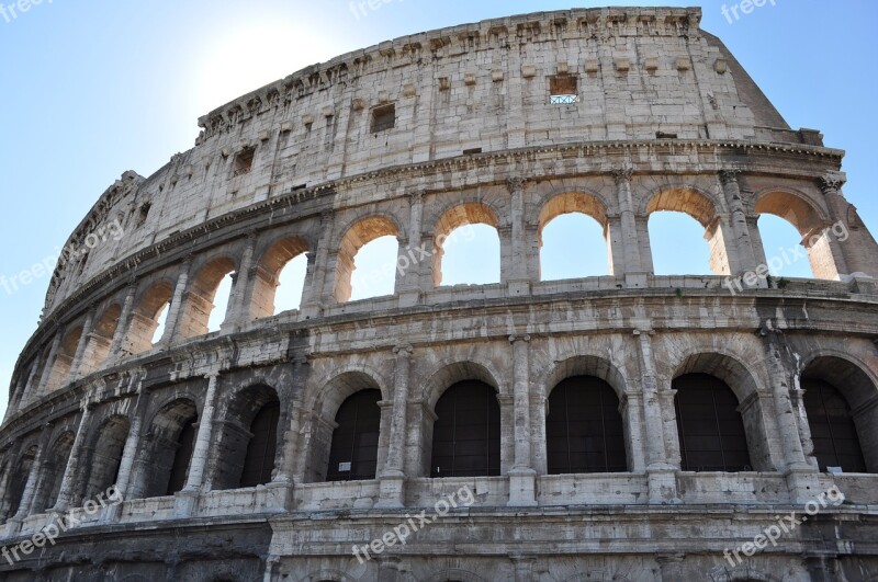 Rome Travel Colosseum Architecture Famous