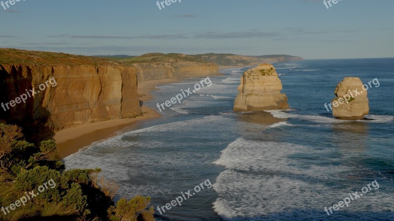 Australia Coast Great Ocean Road Rocky Coast Free Photos