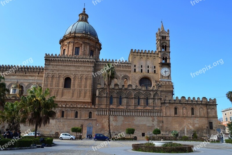 Palermo Sicily Cathedral Church Downtown