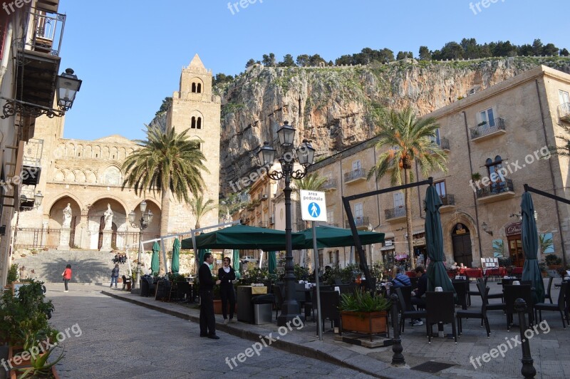 Cefalù Sicily Duomo Free Photos