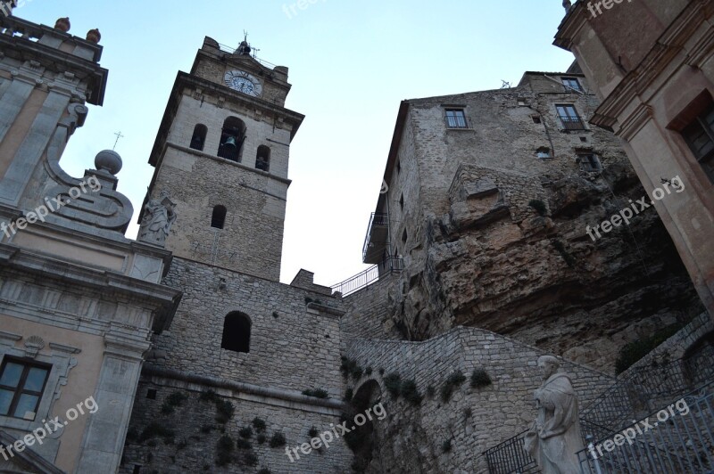 Caccamo Sicily Cityscape Italy Palermo