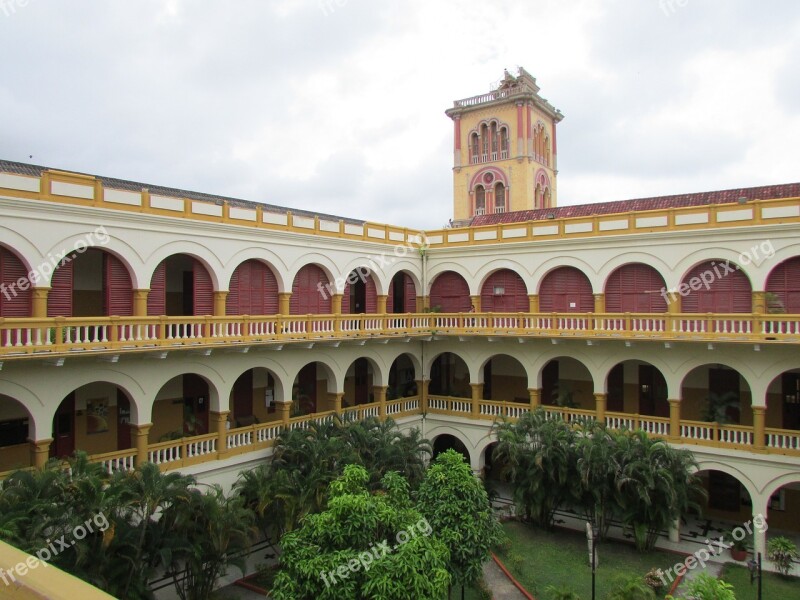 University Of Cartagena Alma Mater Colombia Cartagena De Indias Cloister San Agustin