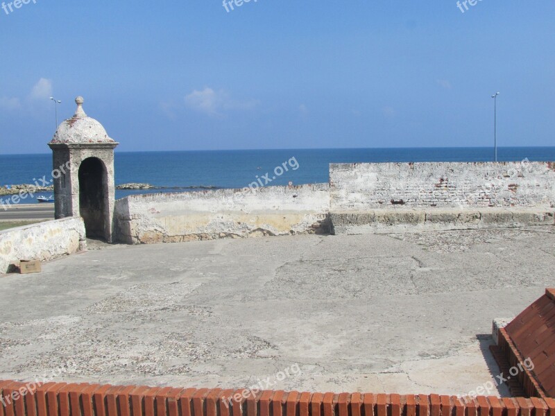 Colombia Cartagena De Indias Walled City Sea Free Photos