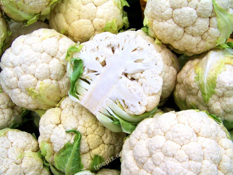 Cauliflower White Vegetable Food Free Photos