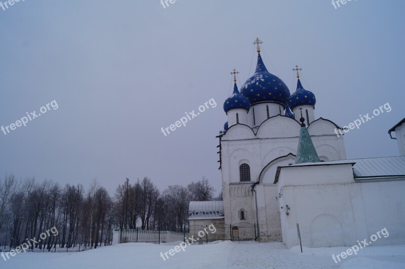 Russia Suzdal Winter Church Free Photos