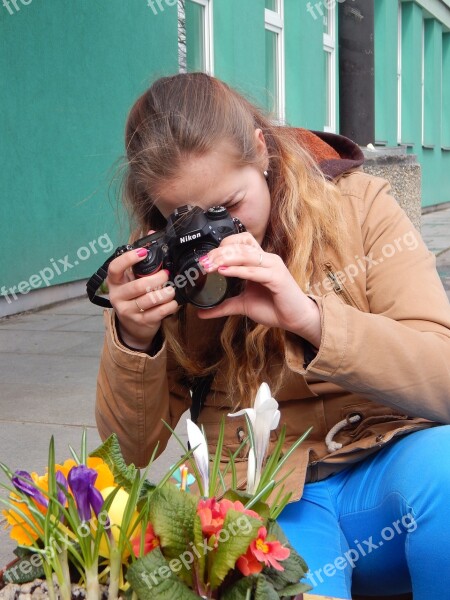 Photographer Girl Tereza Spring Free Photos