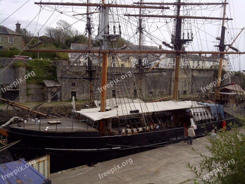 Sailing Old Sailing Ship Mast Wooden Free Photos