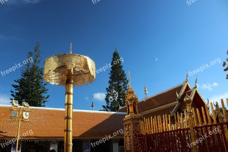 Doi Suthep Temple Blue Suthep Free Photos