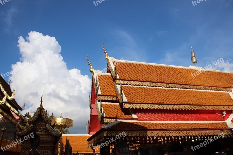 Tile White Cloud Blue Sky Free Photos