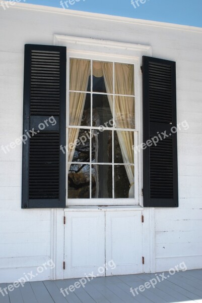 Plantation Window Architecture Curtain Shutters