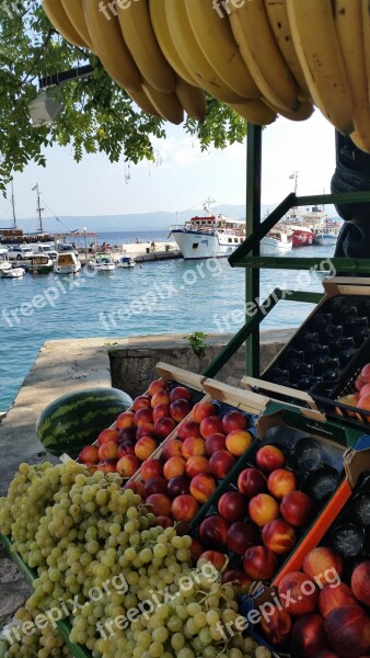 Fruit Fresh Fruit Banana Nectarine Grape