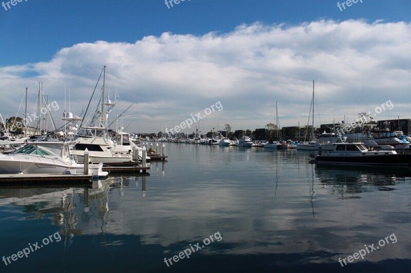 Boat Sky Water Marina Vessel