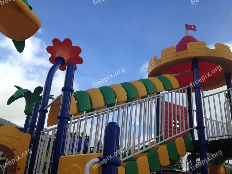 Playground Outdoor Colorful Fun Child