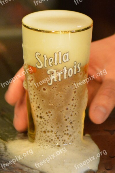 Beer Stella Artois Drink Tap Alcohol