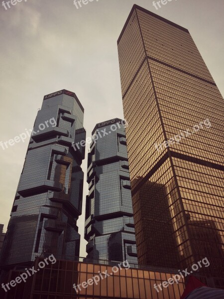 Hong Kong Buildings Architecture Towers City