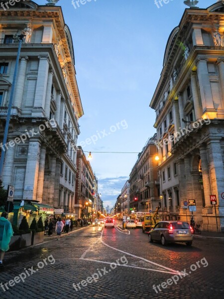 Via Nazionale Rome Italy City Streets