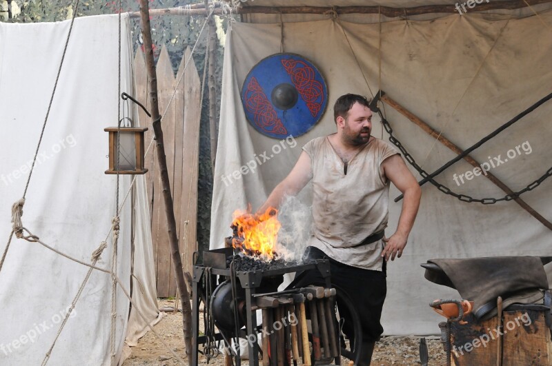 Blacksmith Medieval Market Forge Free Photos