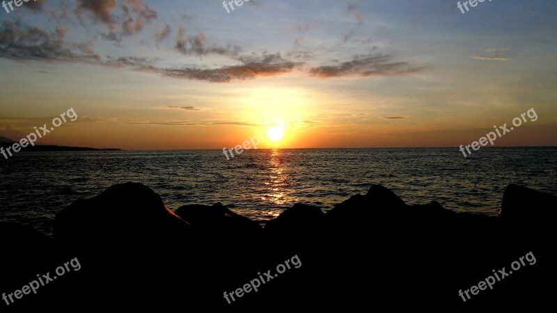 Sunset Shadow Manado Free Photos