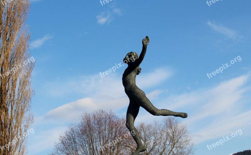 Woman Sculpture Artwork Slightly Elated