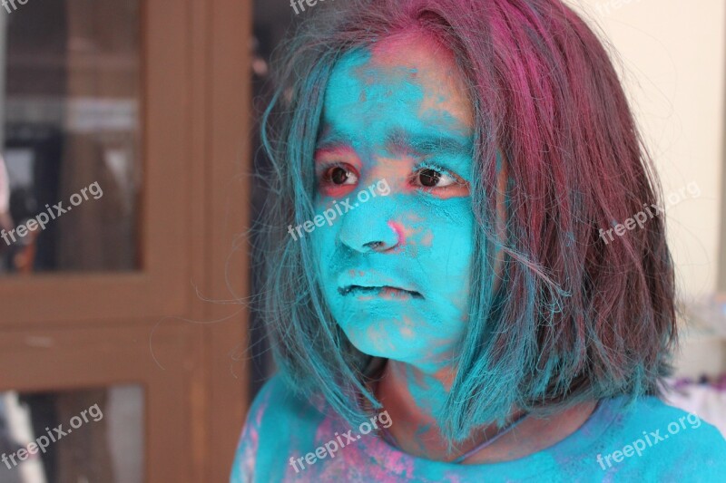 Holi Children Festival Patiala India