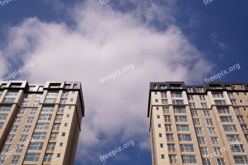 Apartments Sky Landscape Free Photos