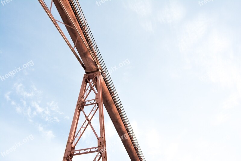 Pipe Pipeline Industrial Steel Sky