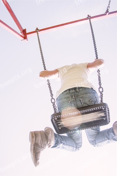 Swing Fun Jeans Boots Free Photos