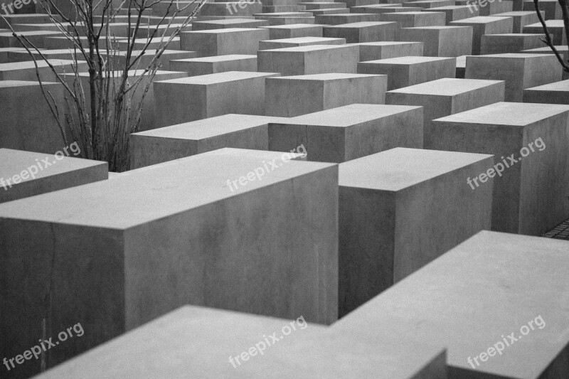 Holocaust Monument Berlin Blocks Concrete