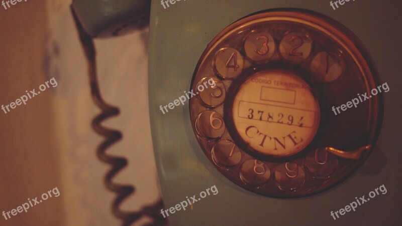 Rotary Telephone Vintage Antique Oldschool Free Photos