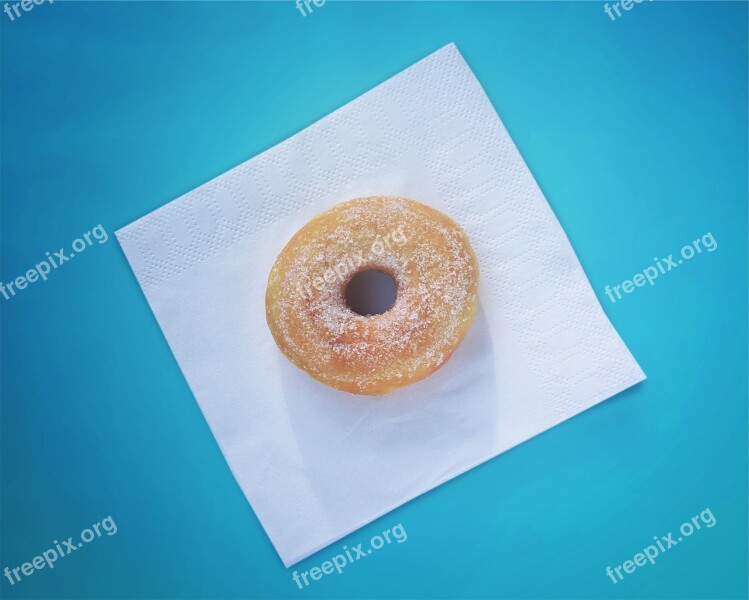 Donut Dessert Sugar Food Napkin