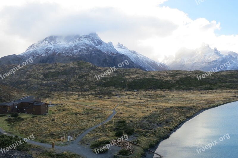 Torres Del Paine Patagonia Chile Landscape Mountains