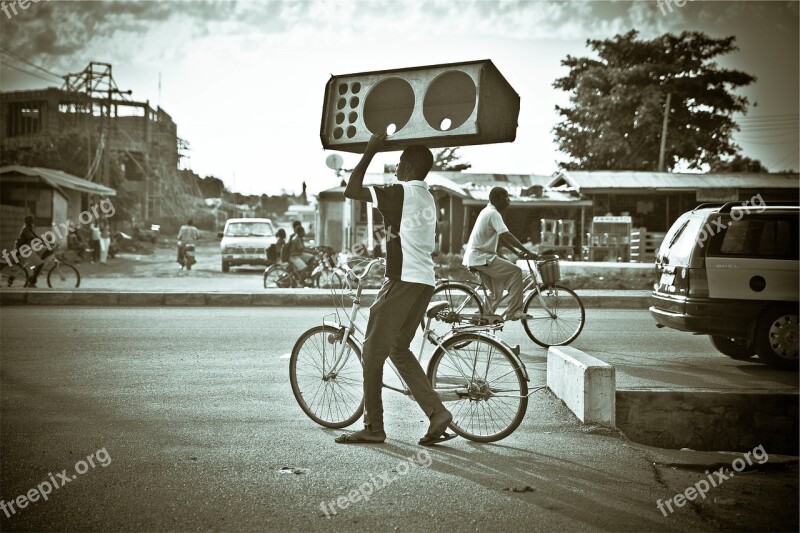 Speaker Box People Bikes Bicycles Cyclist