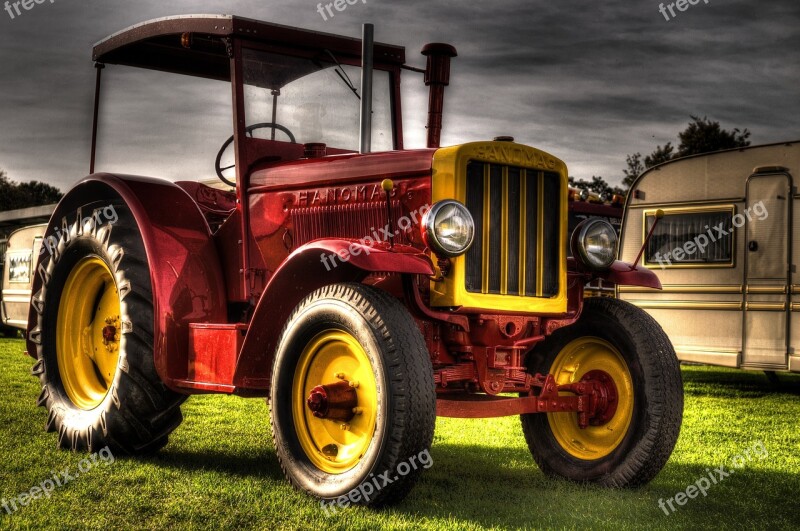 Red Tractor Trailer Wheels Tires