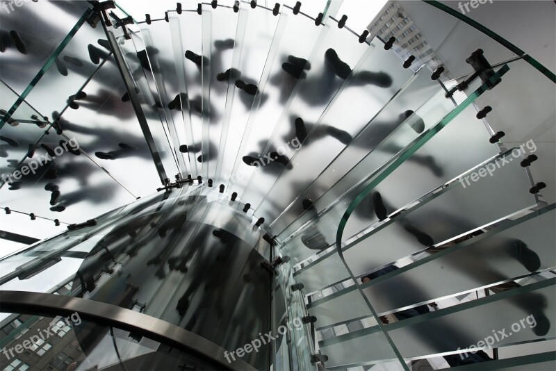 Spiral Staircase Steps Feet Architecture