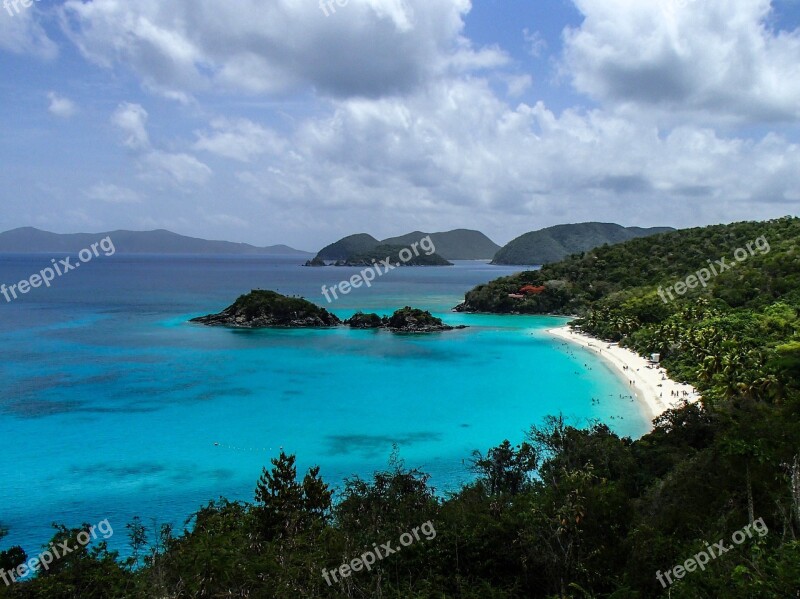 Beach Tropical Vacation Sand Mountains