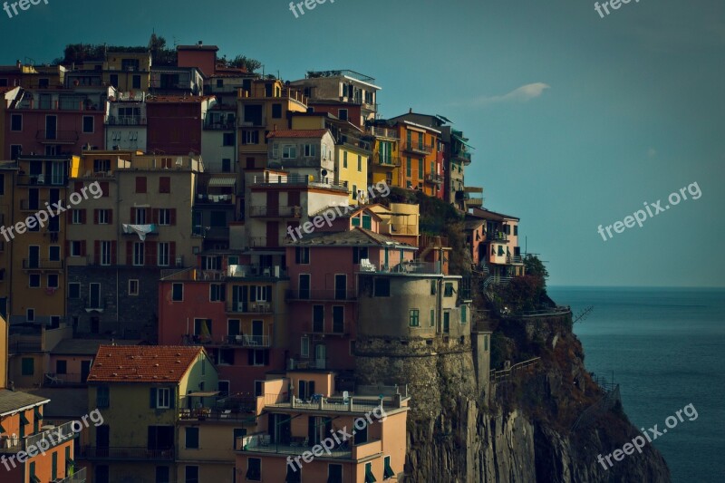 Cinque Terre Italy Sky Houses