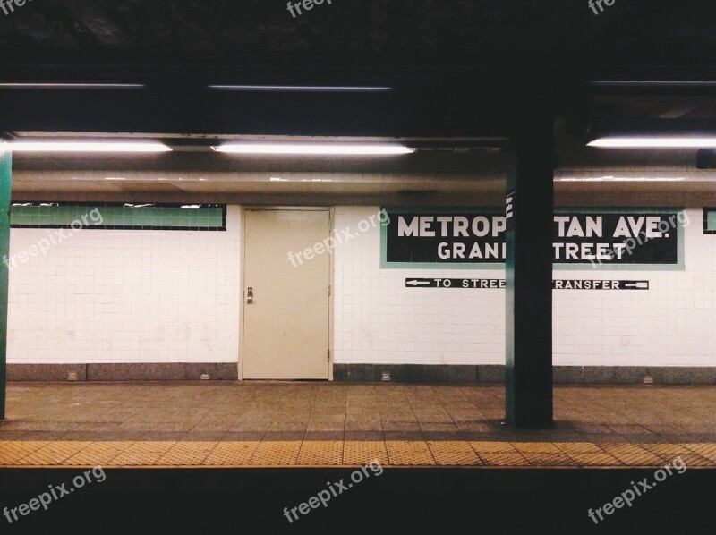 Subway Station Transportation Nyc Urban