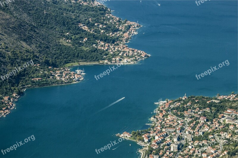 Aerial Coast Ocean Sea Boats