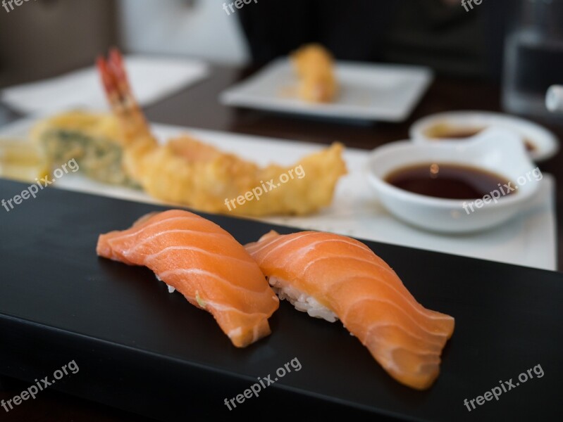 Sushi Sake Nigiri Food Free Photos