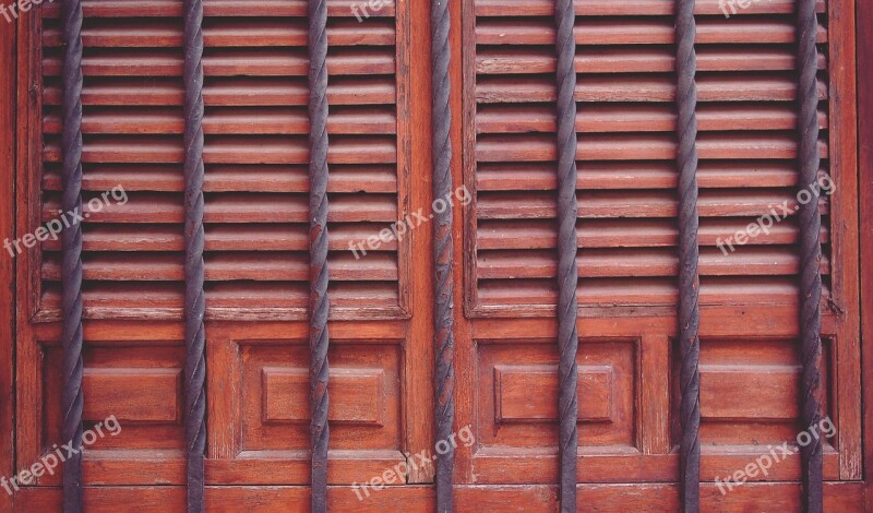 Door Entrance Bars Wood Free Photos