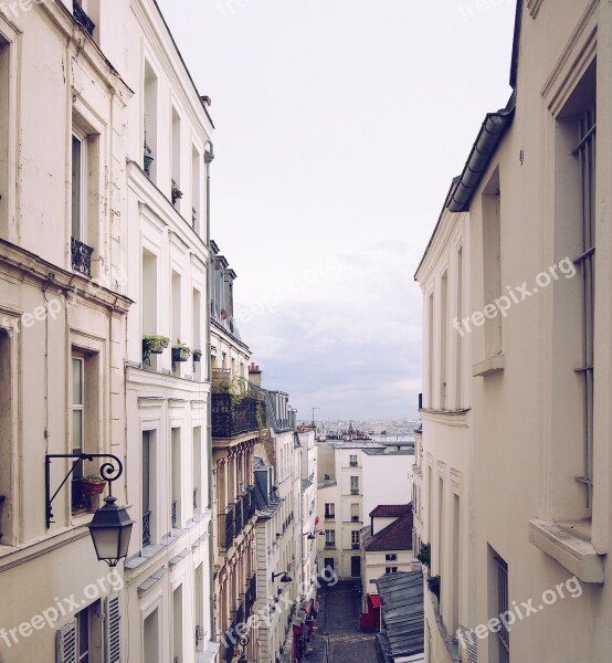 Montmartre Paris France City Buildings